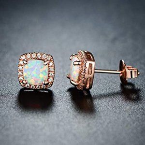 Rose Gold Diamond Earrings